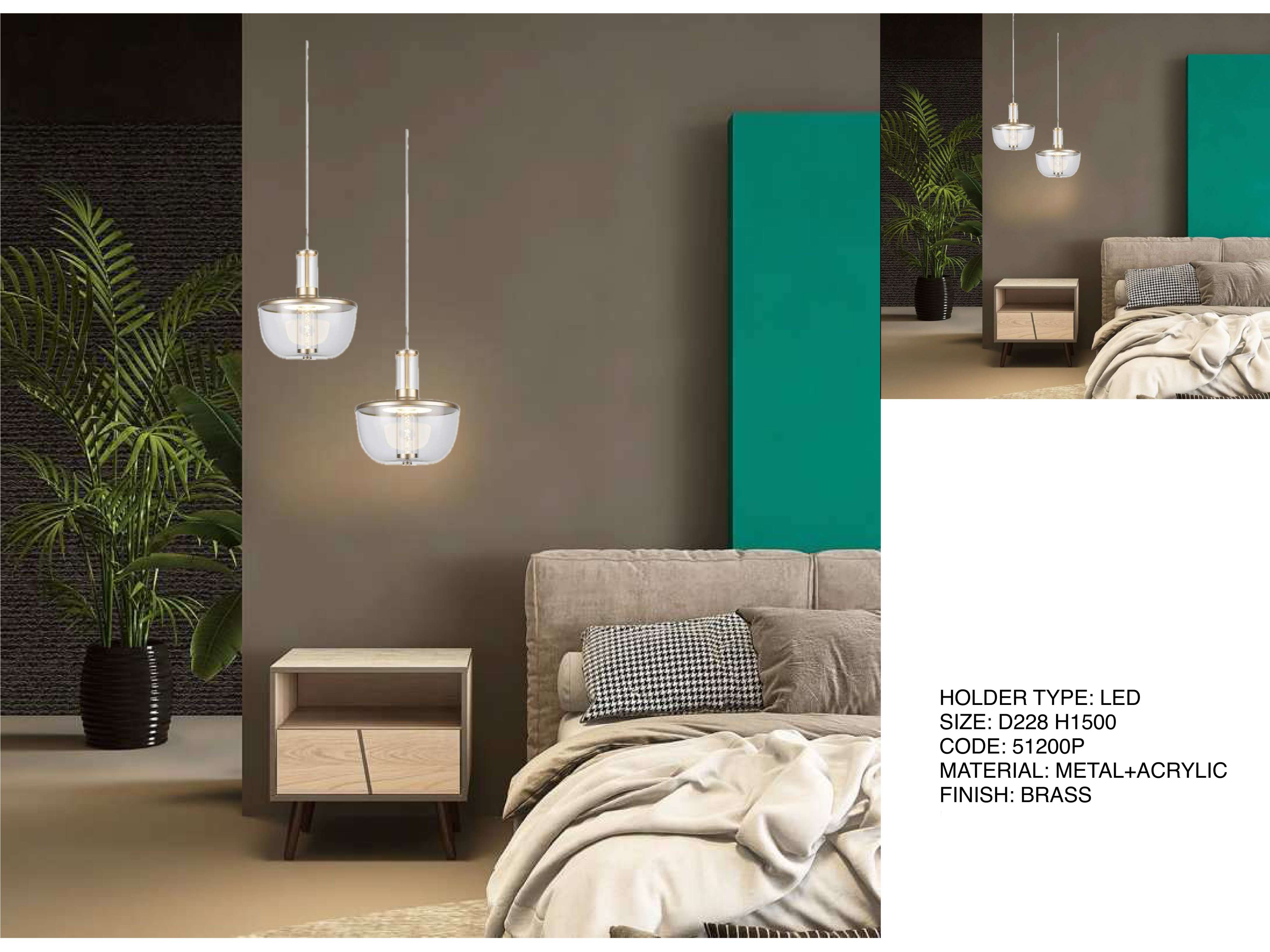 Beyond Lights - Brass Pendant Light- LCHL